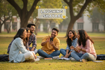 laughing shayari