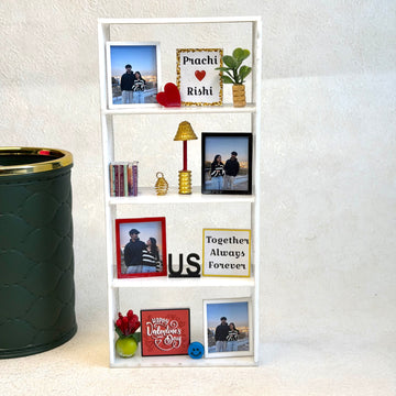 ❤️ Personalized Couple Memory Shelf Frame – Custom Photo Love Display Gift 🎁