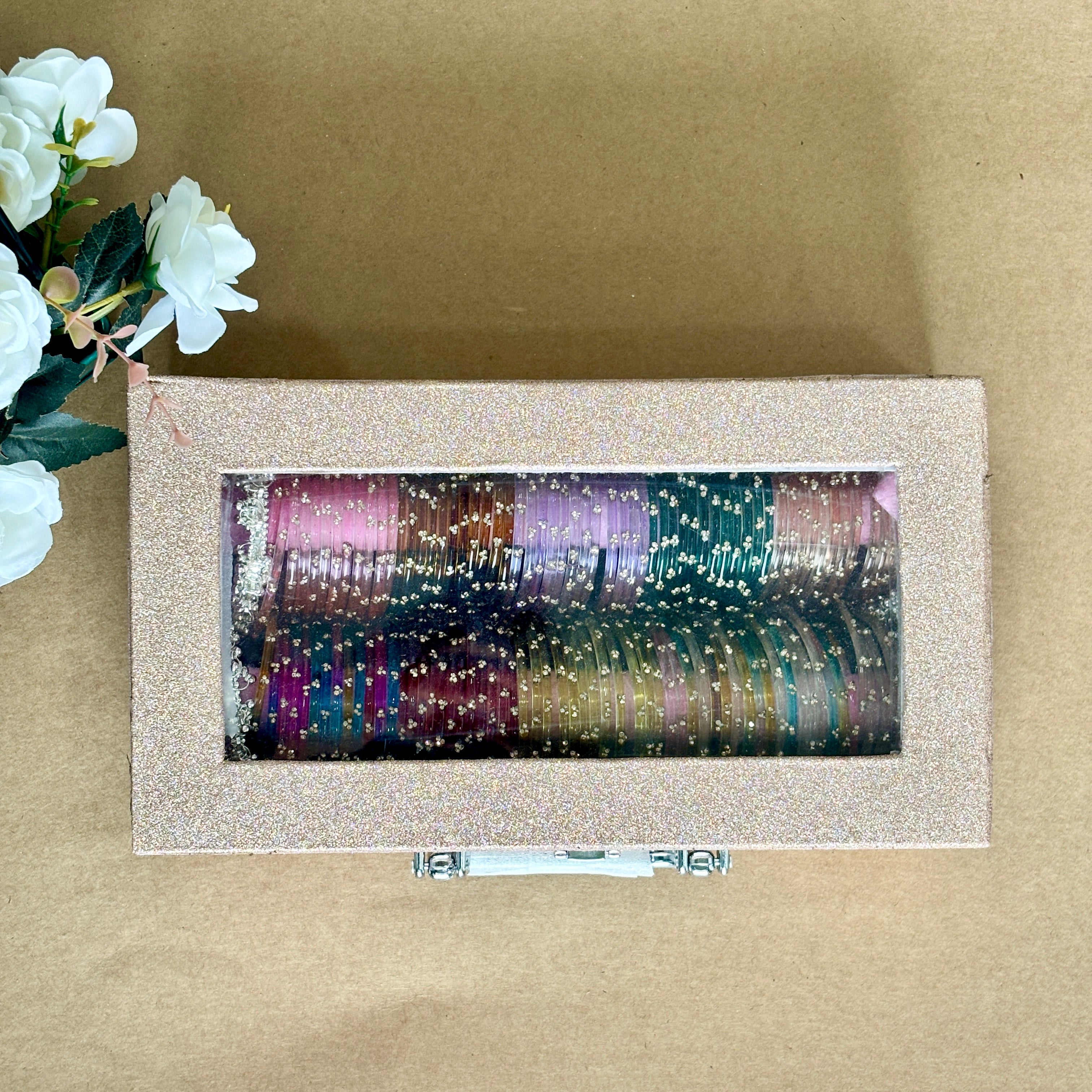 Glitter Bangle Gift Set with Premium Storage Box