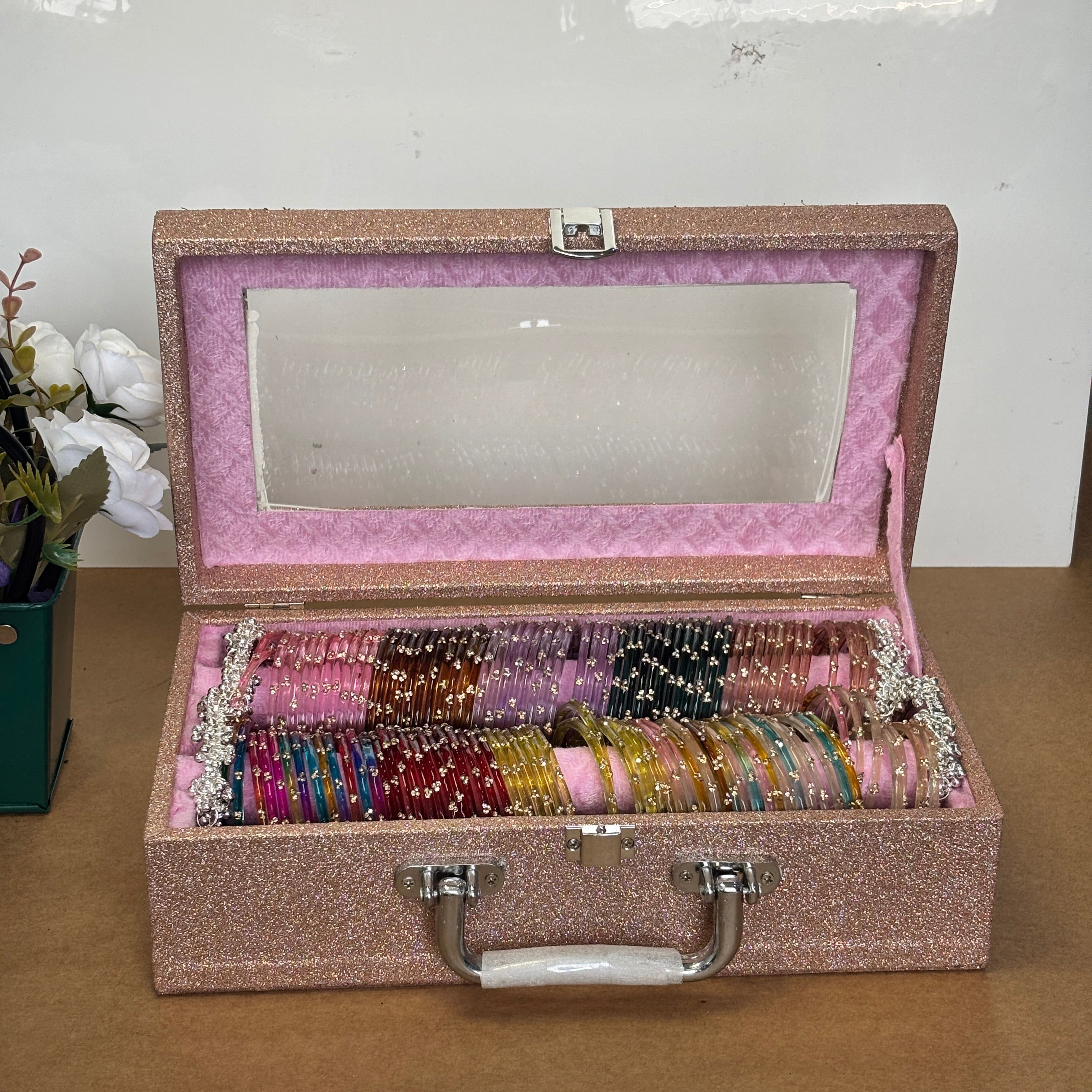 Glitter Bangle Gift Set with Premium Storage Box