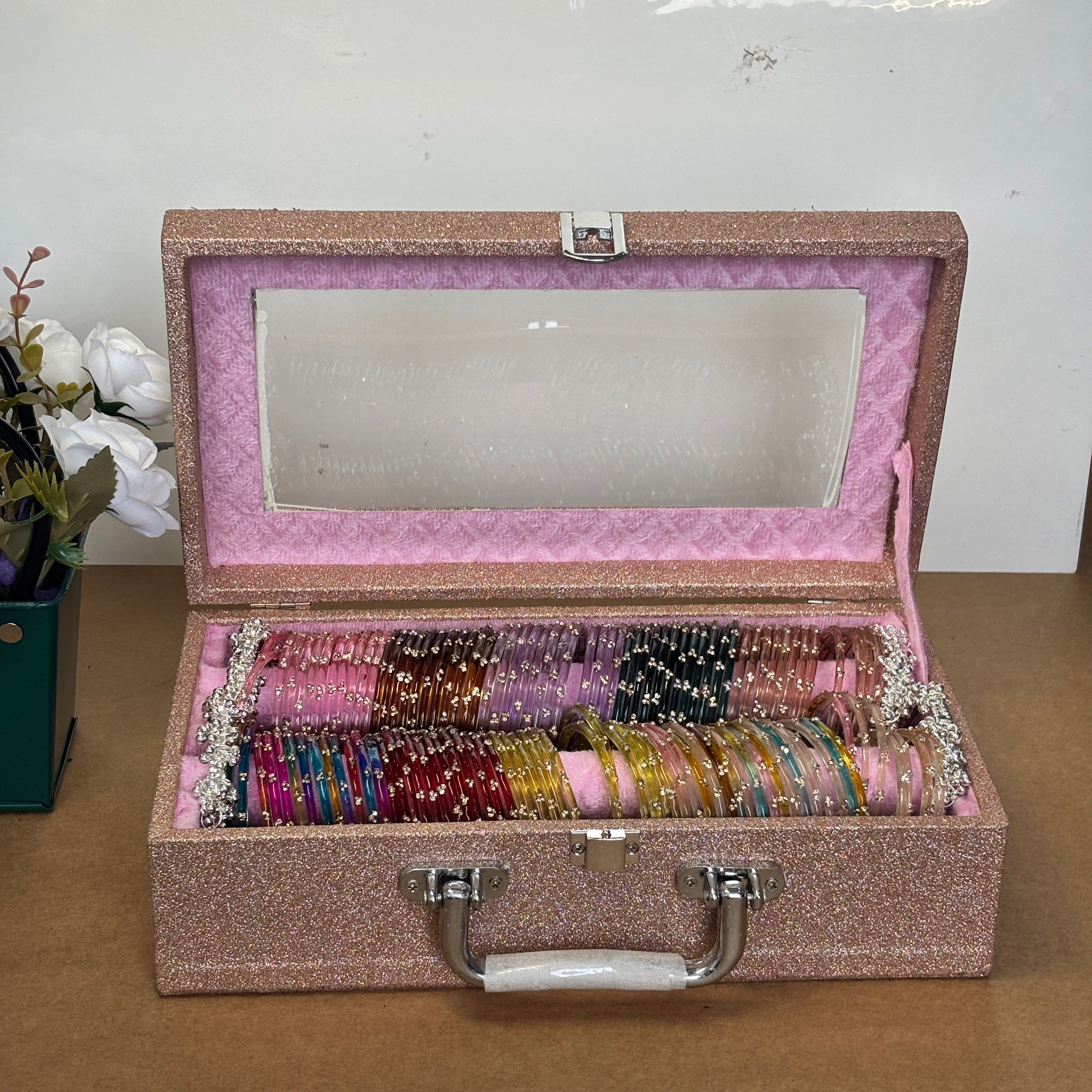 Glitter Bangle Gift Set with Premium Storage Box