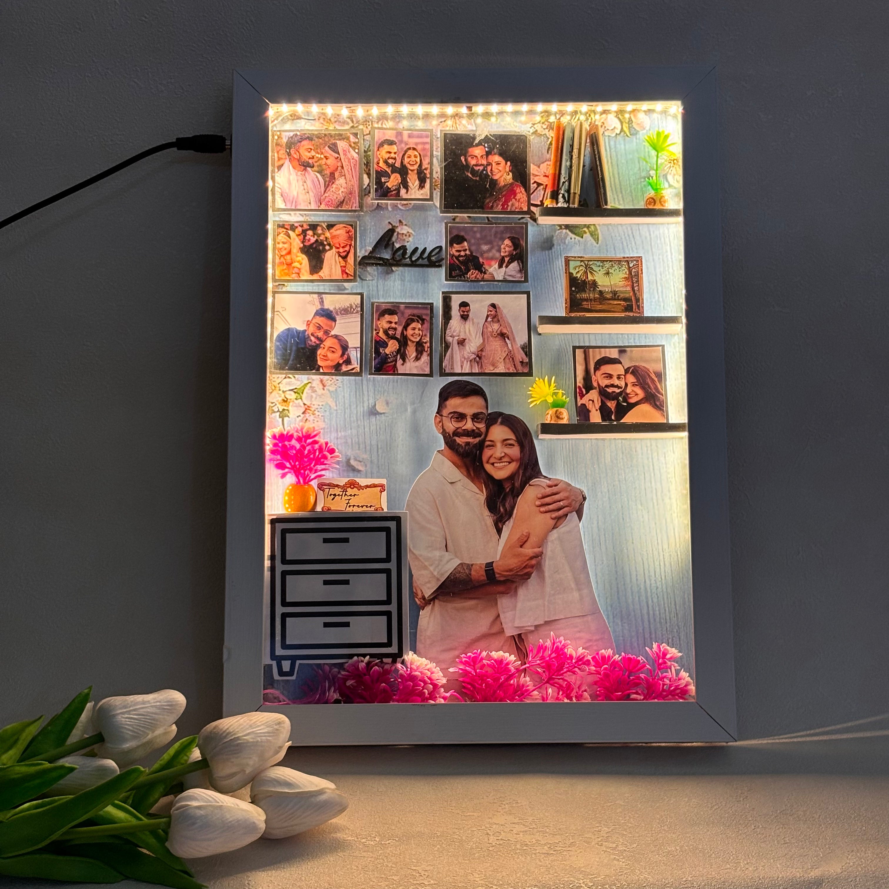 Personalized Love Miniature Frame with LED Lights