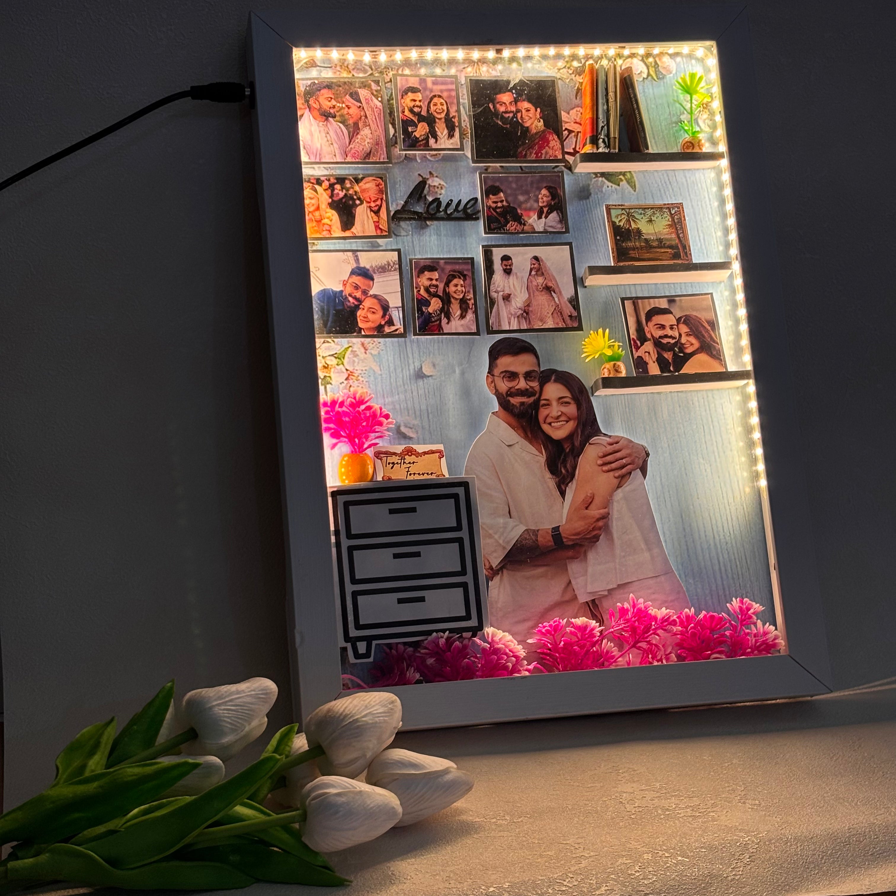 Personalized Love Miniature Frame with LED Lights