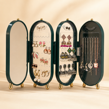 Viral 3-fold elegant Green Jewellery box