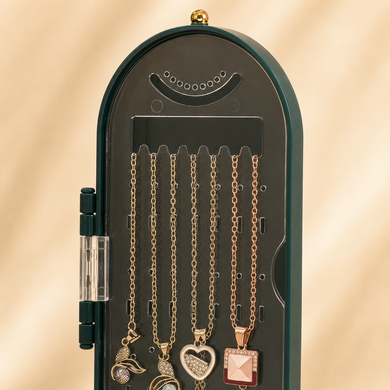 Viral 3-fold elegant Green Jewellery box - 2