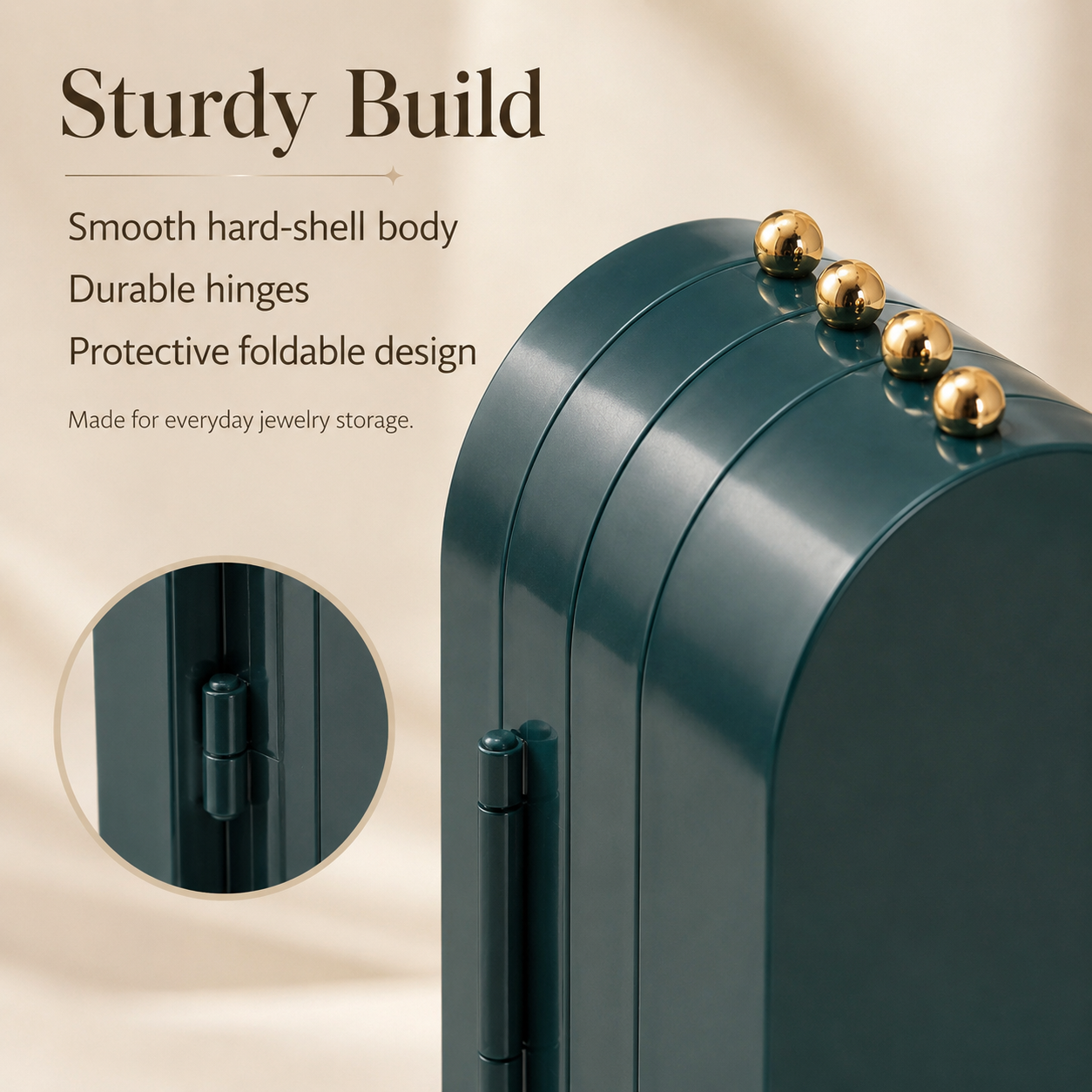Viral 3-fold elegant Green Jewellery box - 5