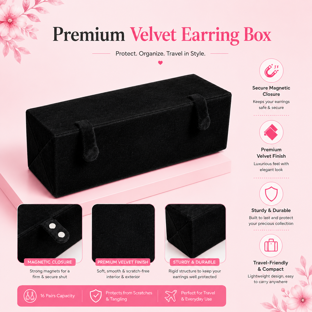 16 Colourful Jhumka with Folding Box