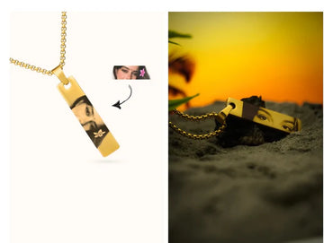 Personalized Photo Eye Necklace