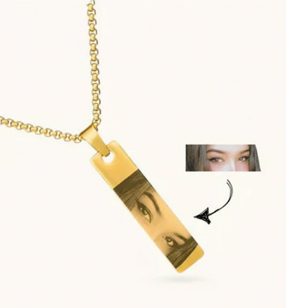 Personalized Photo Eye Necklace