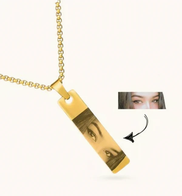 Personalized Photo Eye Necklace