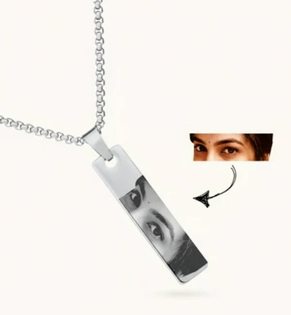 Personalized Photo Eye Necklace