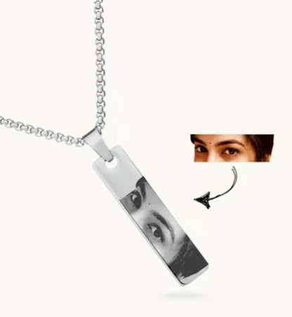 Personalized Photo Eye Necklace