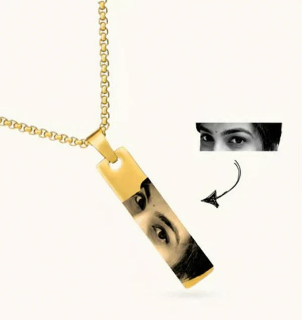 Personalized Photo Eye Necklace
