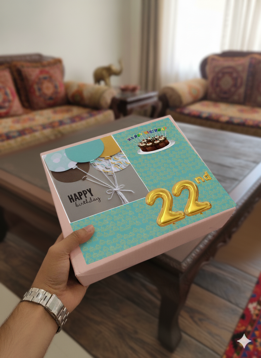 22 Birthday Gift Box for Him