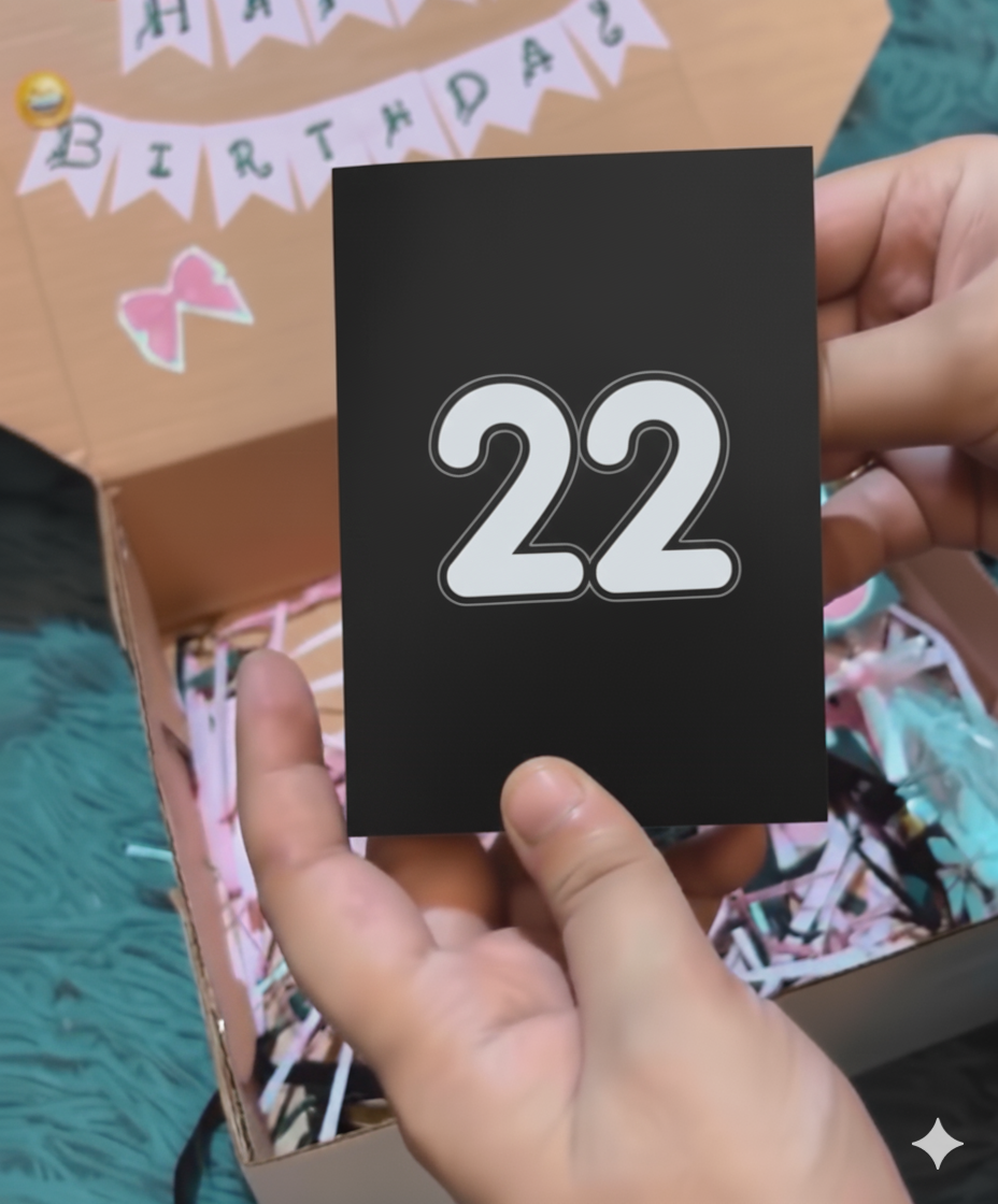 22 Birthday Gift Box for Him