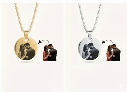 Personalized Photo Round Necklace